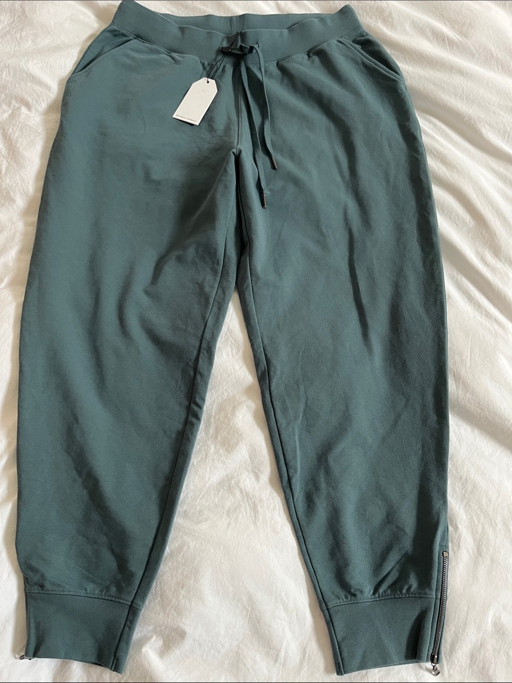 Universal Standard Heather Joggers with Zip Detail Goblin Blue SizeXS Plus 10-12